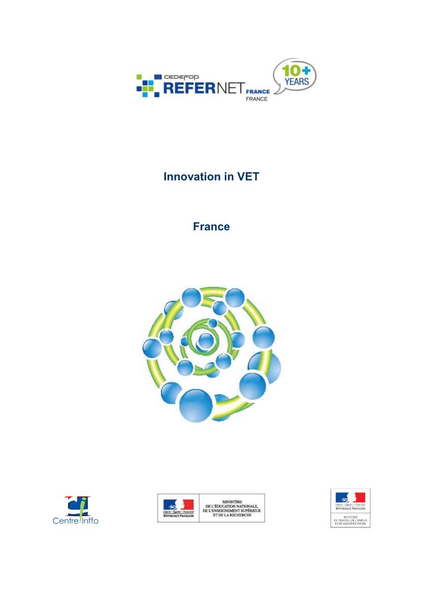 Innovation in VET France