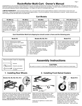 Assembly Instructions Hammer CAUTION: Channel Lock Pliers Be Careful to Not Pinch Or Strike Fingers During Assembly