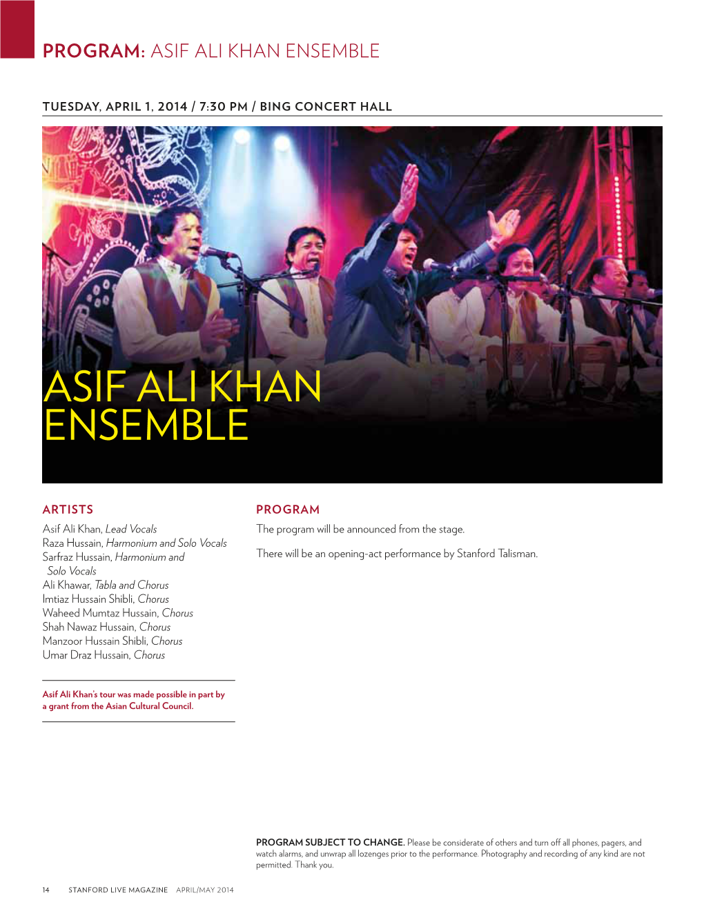 Asif Ali Khan Ensemble