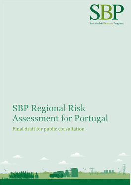 SBP Regional Risk Assessment for Portugal Final Draft for Public Consultation