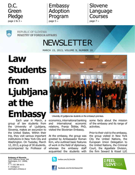 Law Students from Ljubljana at The