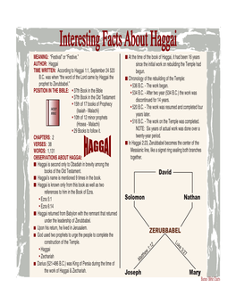 Interesting Facts About Haggai