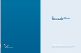 Elf European Liberal Forum Annual Report