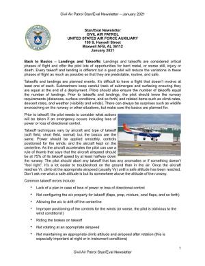 Civil Air Patrol Stan/Eval Newsletter – January 2021