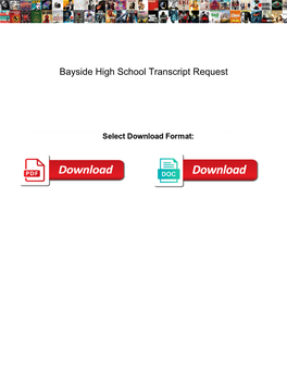Bayside High School Transcript Request