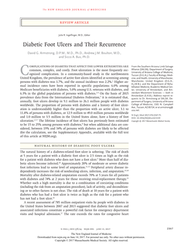 Diabetic Foot Ulcers and Their Recurrence