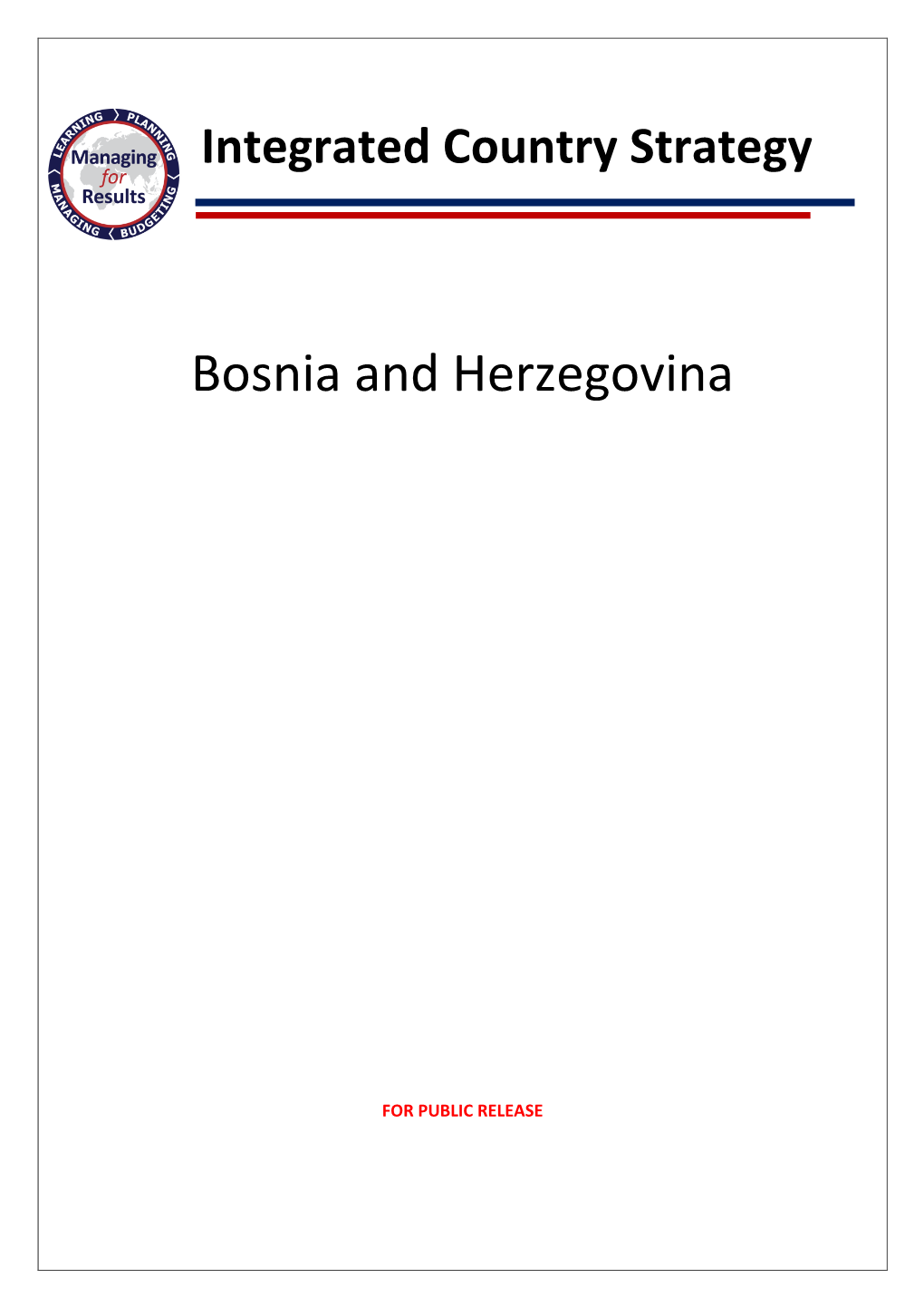 ICS Bosnia and Herzegovina UNCLASS