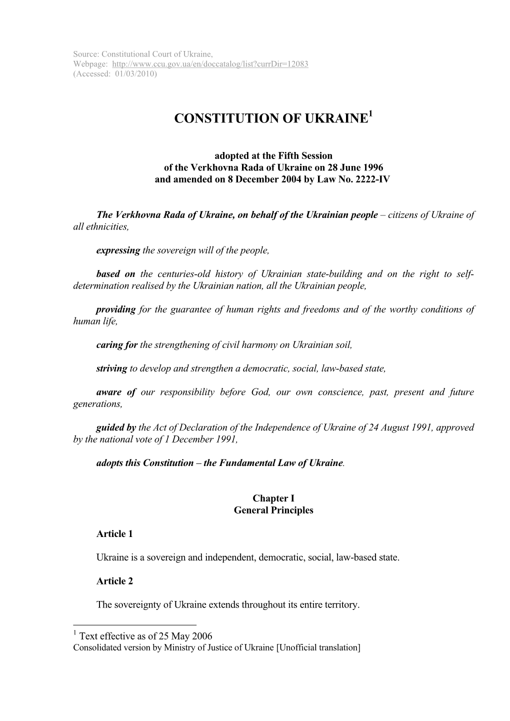 Constitution of Ukraine