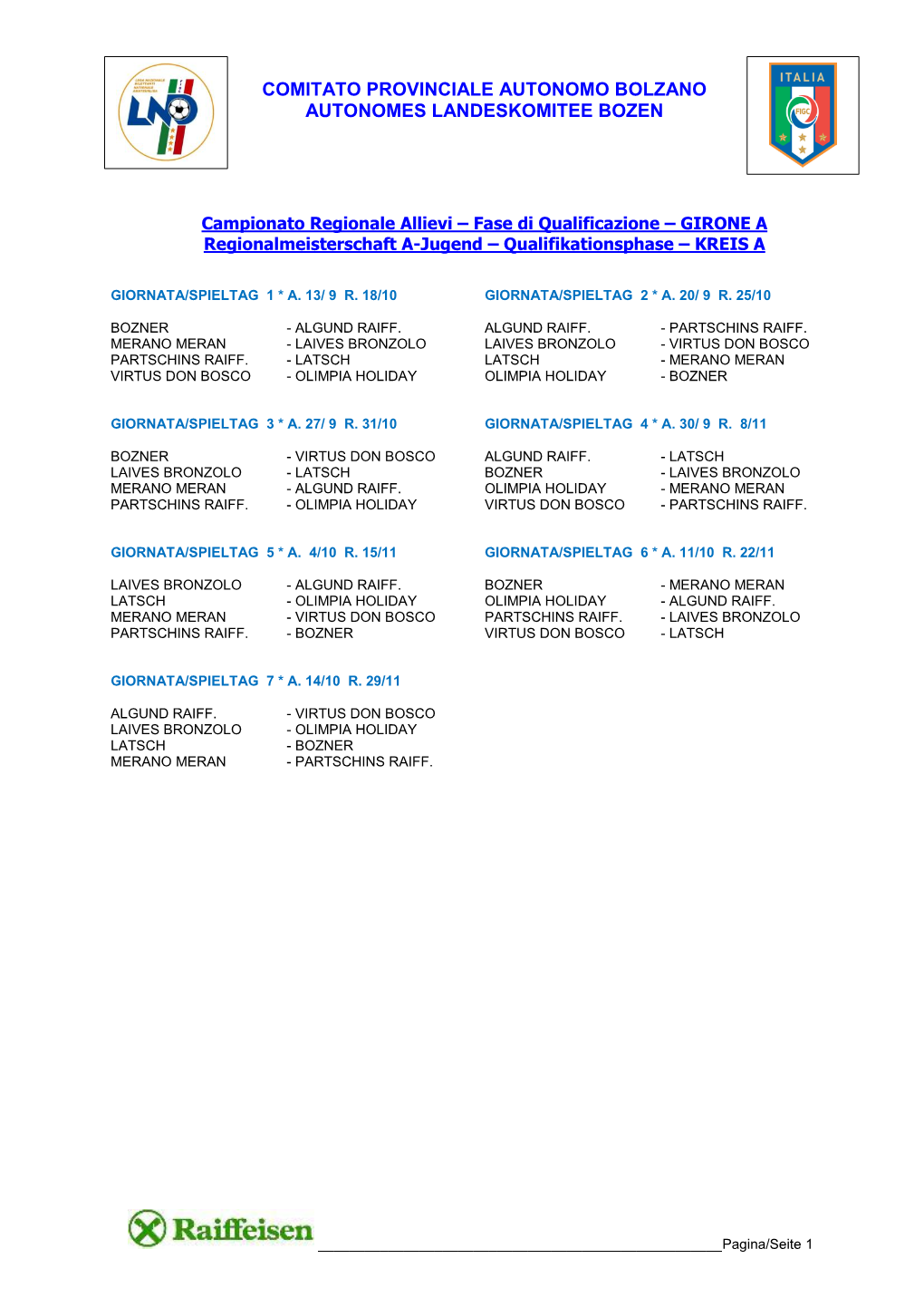 Promozione / Landesliga