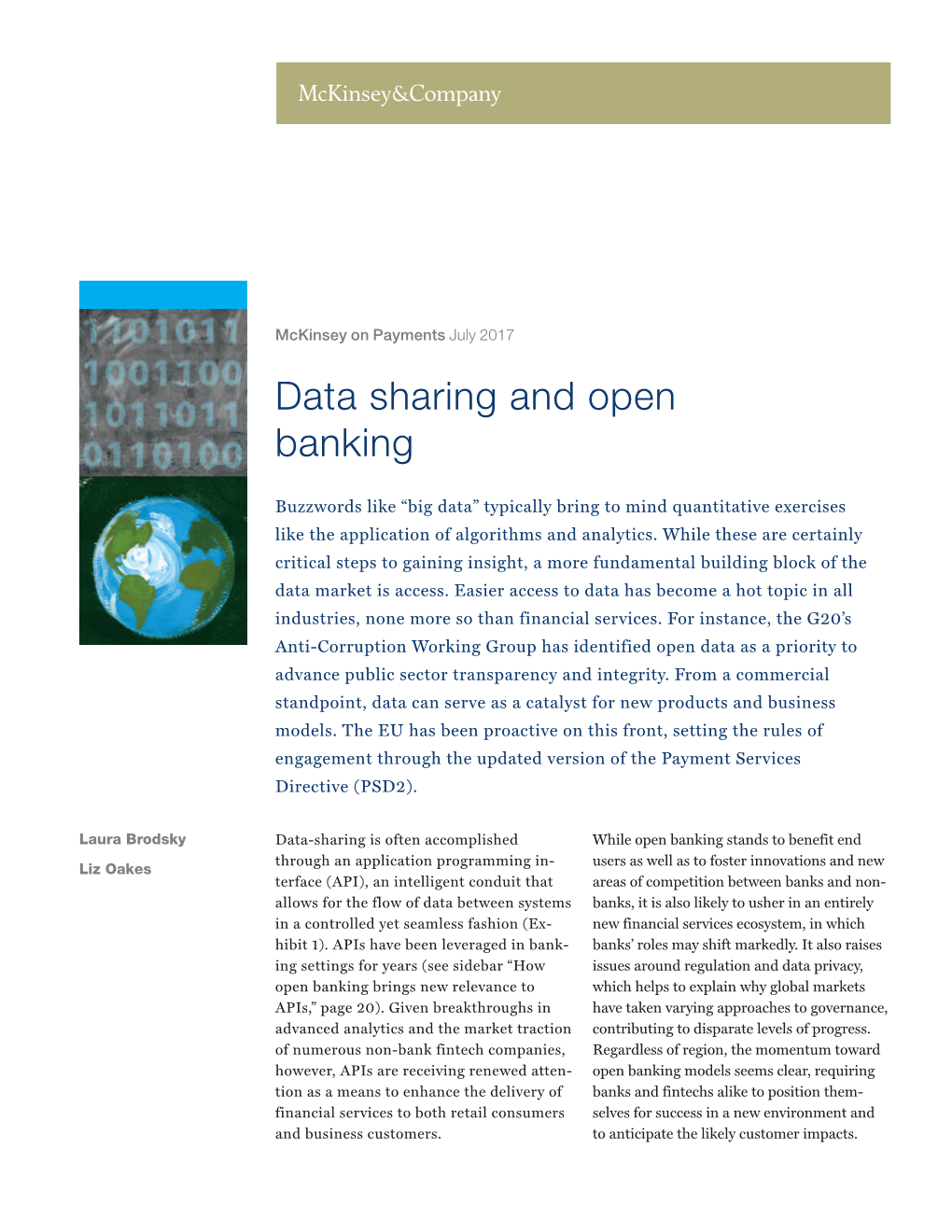 Data Sharing and Open Banking