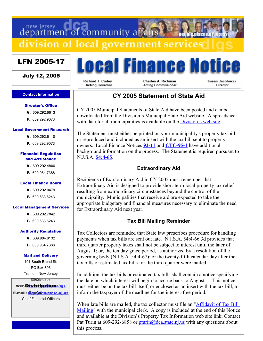 Local Finance Notice 2005-17 July 11, 2005 Page 4