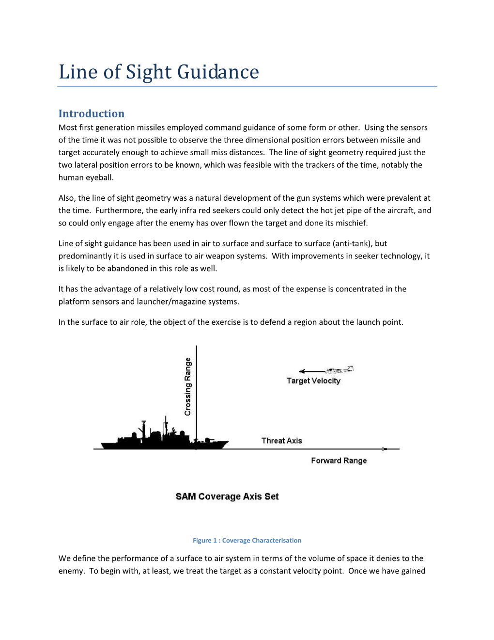 Line of Sight Guidance