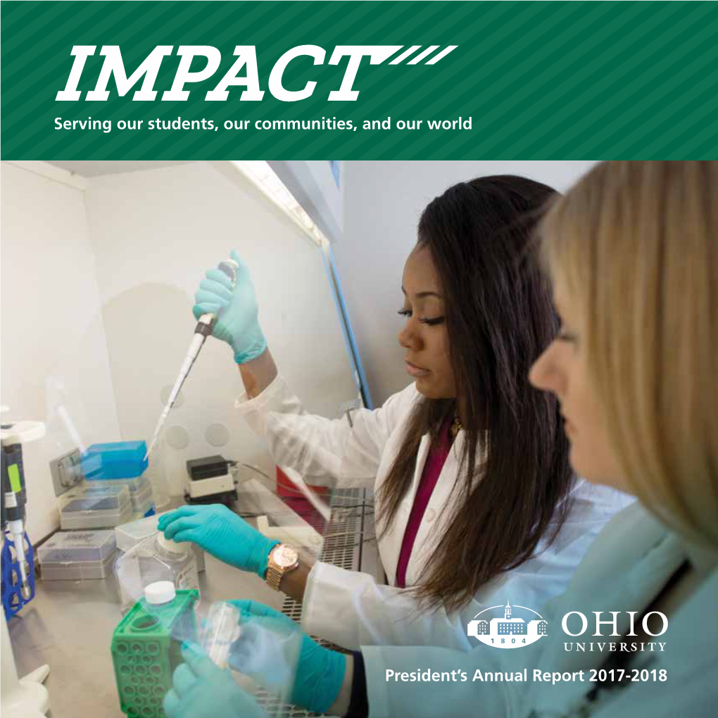 Www .Ohio.Edu President's Annual Report 2017