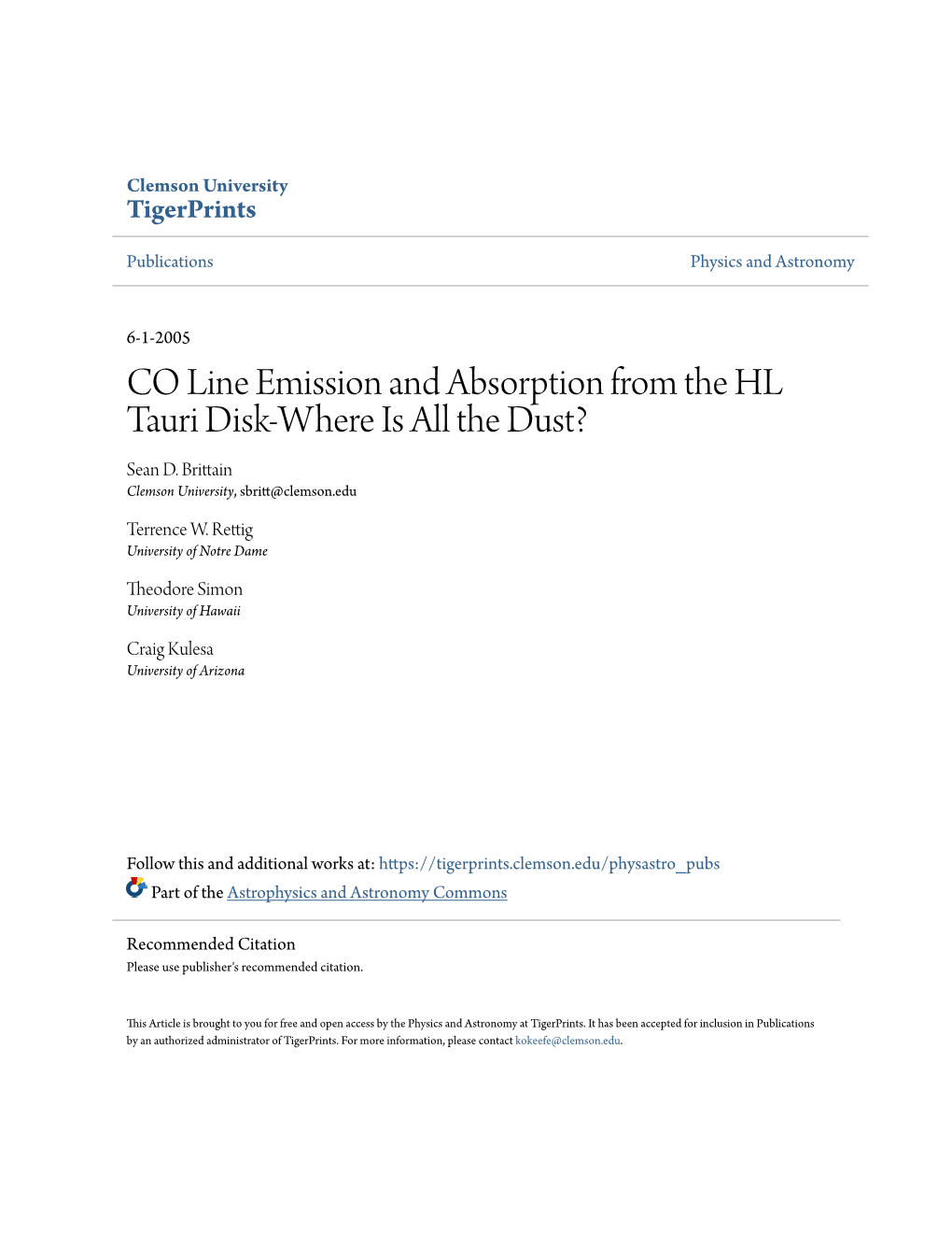 CO Line Emission and Absorption from the HL Tauri Disk-Where Is All the Dust? Sean D