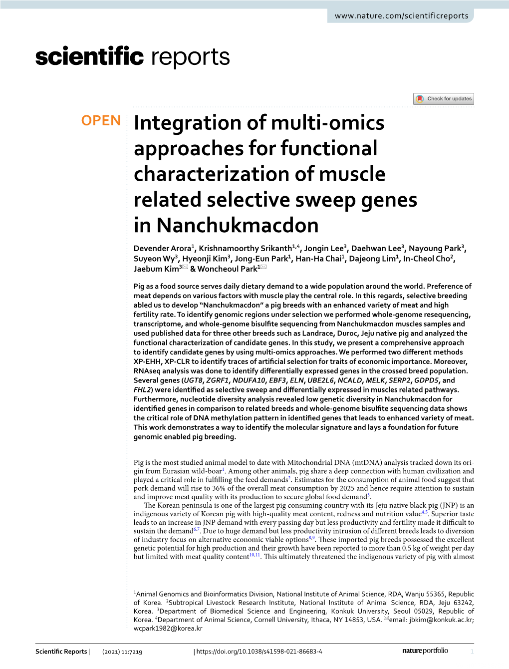Integration of Multi-Omics Approaches for Functional Characterization Of