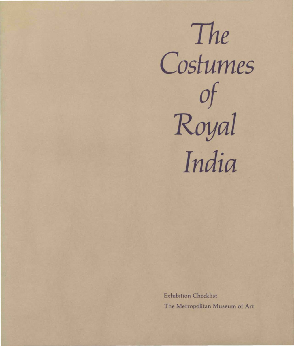 Costumes Royal India