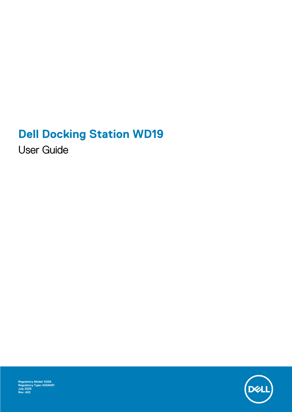 Dell Docking Station WD19 User Guide