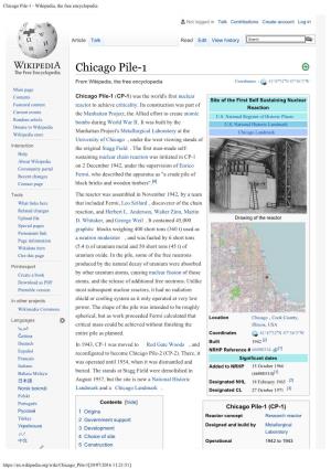 Chicago Pile-1 - Wikipedia, the Free Encyclopedia