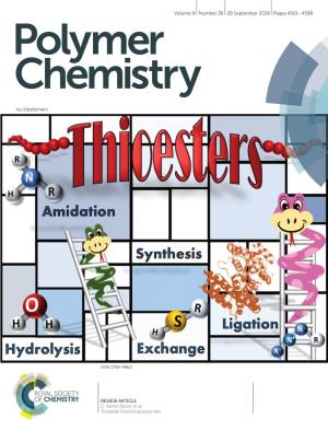 Thioester Functional Polymers Polymer Chemistry