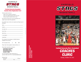 Coaches Clinic Registration Form
