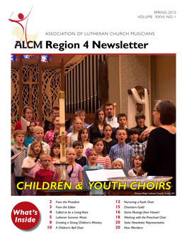 Region 4 Newsletter CHILDREN & YOUTH CHOIRS
