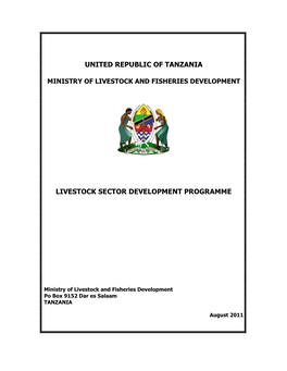 Livestock Sector Development Programme