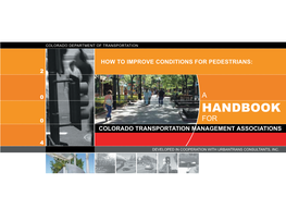 8. How to Improve Conditions for Pedestrians Handbook