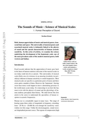 The Sounds of Music : Science of Musical Scales