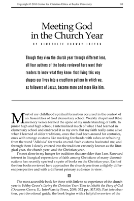 Meeting God in the Church Year by Kimberlee Conway Ireton