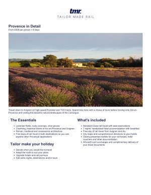 Provence in Detail from £929 Per Person // 8 Days