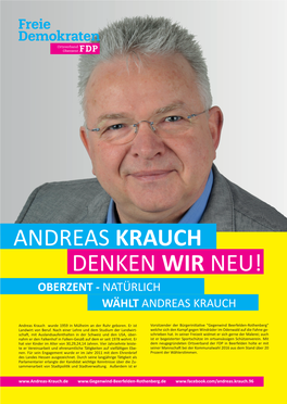 Andreas Krauch Denken Wir Neu! Oberzent - Natürlich Wählt Andreas Krauch