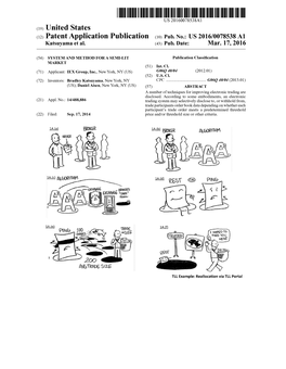 (2) Patent Application Publication (10) Pub. No.: US 2016/0078538A1 Katsuyama Et Al