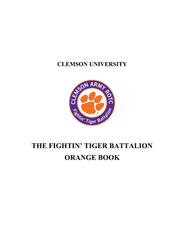 The Fightin' Tiger Battalion Orange Book
