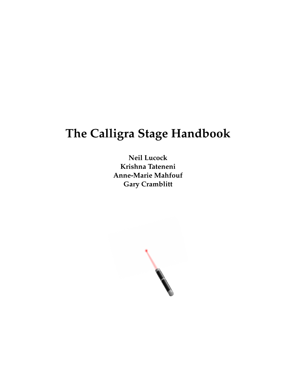The Calligra Stage Handbook