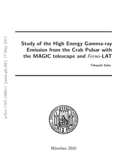 Study of the High Energy Gamma-Ray Emission from the Crab Pulsar with the MAGIC Telescope and Fermi-LAT