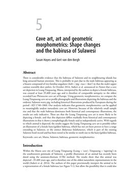 Shape Changes and the Babirusa of Sulawesi