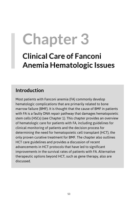 Bone Marrow Failure (BMF)