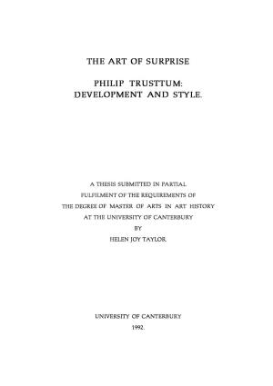 Philip Trusttum: Development and Style