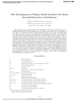 Hyper-Dual Numbers for Exact Second-Derivative Calculations