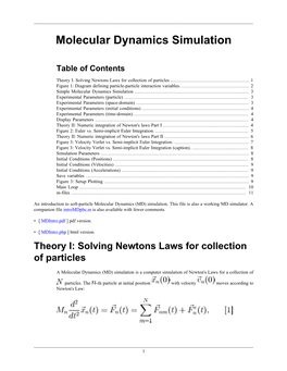 Molecular Dynamics Simulation