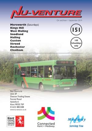 151 Bus Timetable