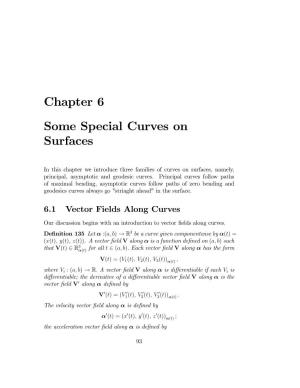 Chapter 6 Some Special Curves on Surfaces
