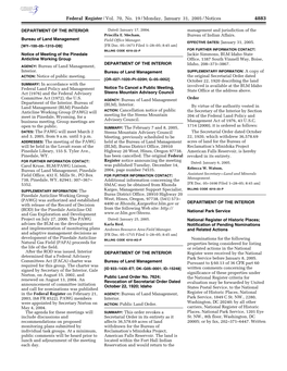 Federal Register/Vol. 70, No. 19/Monday, January 31, 2005/Notices