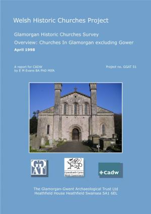 Glamorgan Historic Churches Survey Overview: Churches in Glamorgan Excluding Gower April 1998