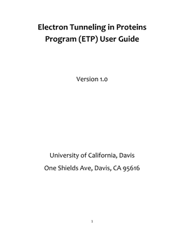 ETP) User Guide