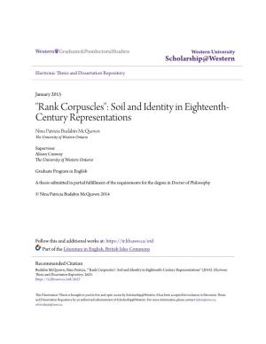 "Rank Corpuscles": Soil and Identity in Eighteenth-Century Representations" (2014)