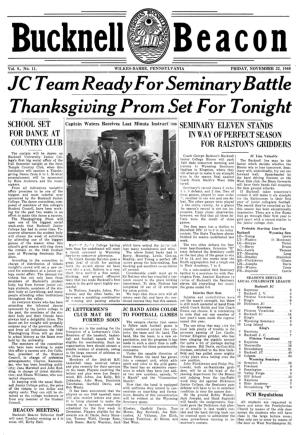 JC Team Ready for Seminary Battle Thanksgiving