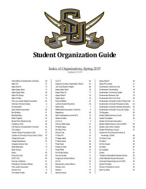 Student Organization Guide