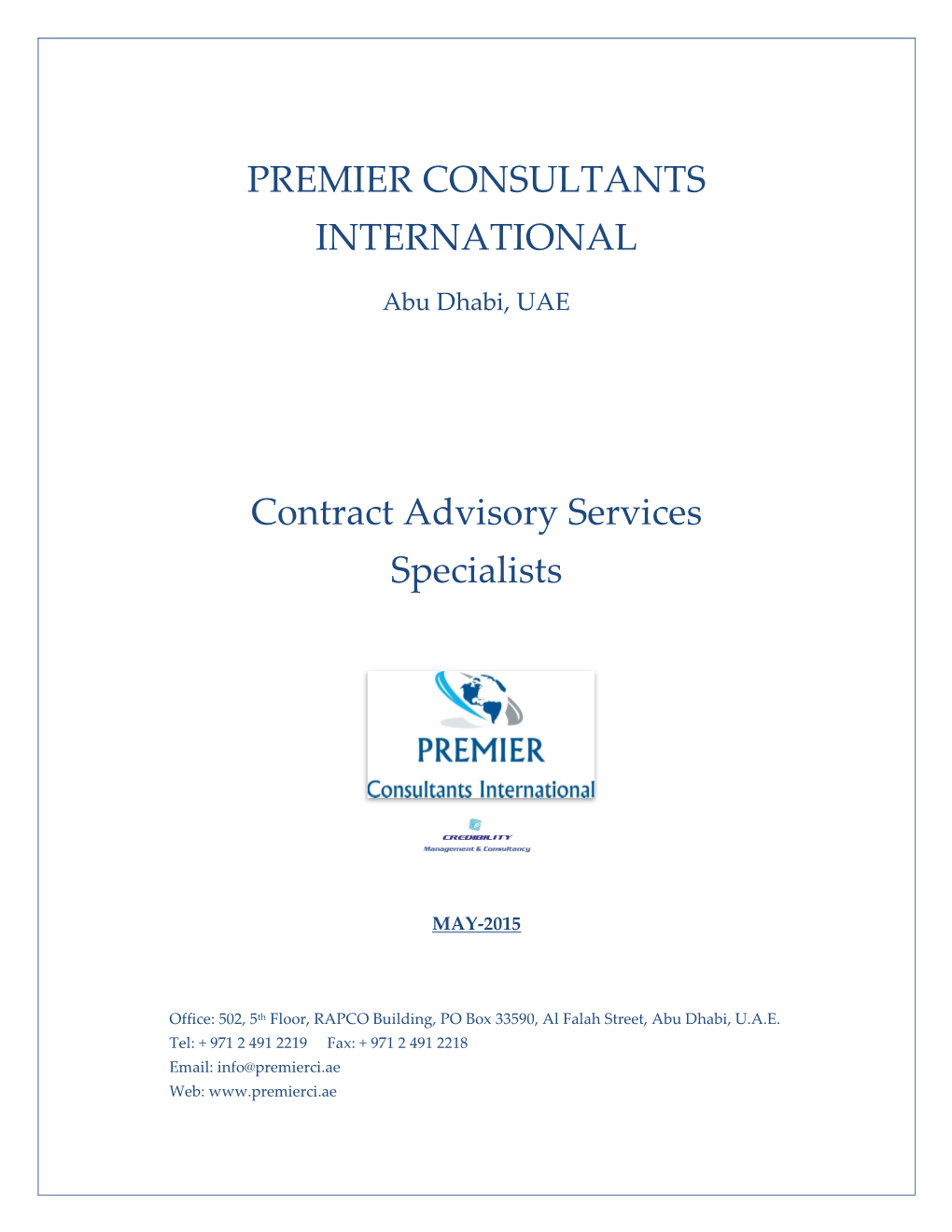 Contract Advisory Services Specialists