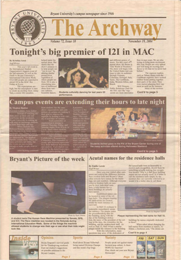 Tonight's Big Premier of 121 in MAC